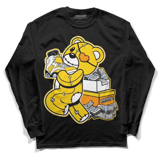 Yellow Ochre 6s DopeSkill Long Sleeve T-Shirt Bear Steals Sneaker Graphic