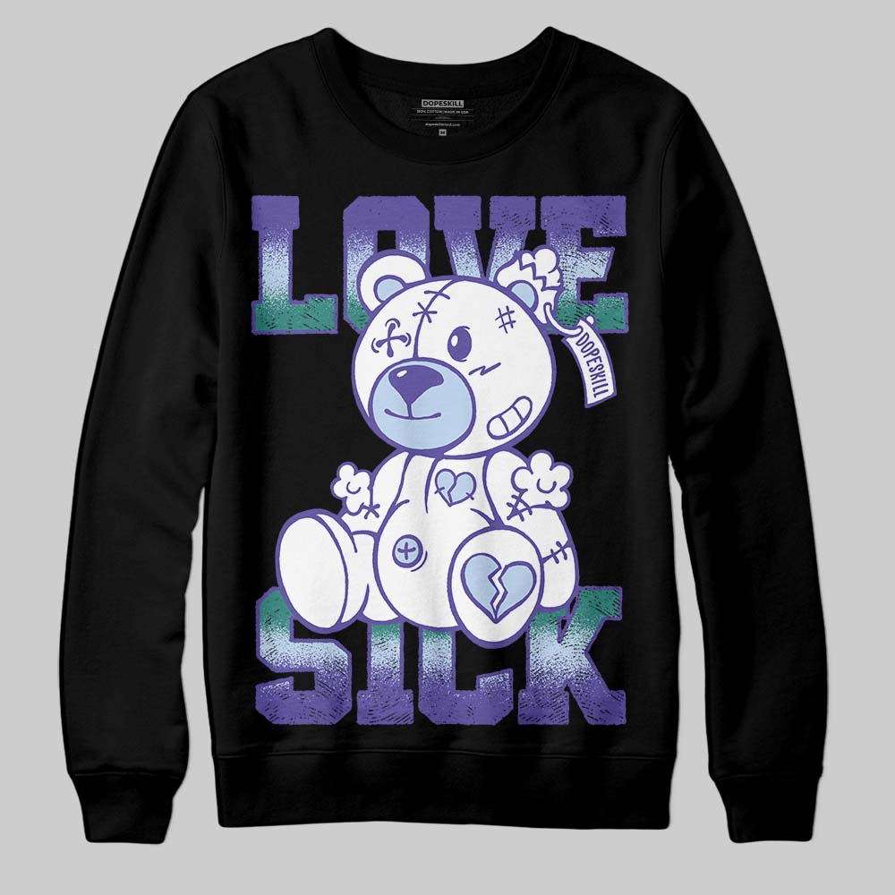 Grape 5s DopeSkill Sweatshirt Love Sick Graphic