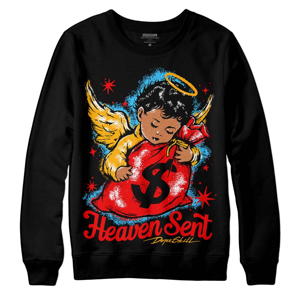 Red Collection DopeSkill Sweatshirt Heaven Sent Graphic