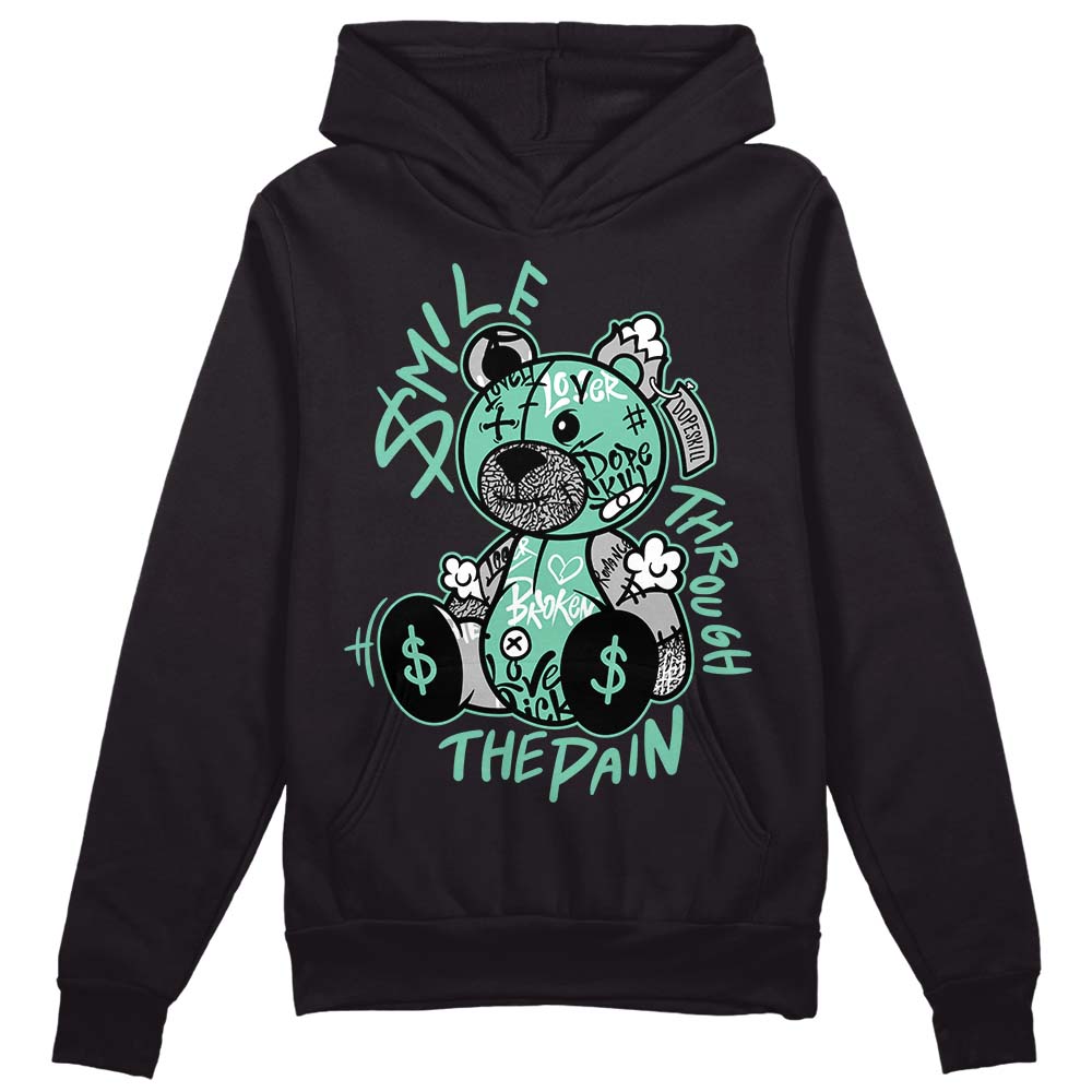 Green Glow 3s DopeSkill Hoodie Sweatshirt Smile Through The Pain Graphic