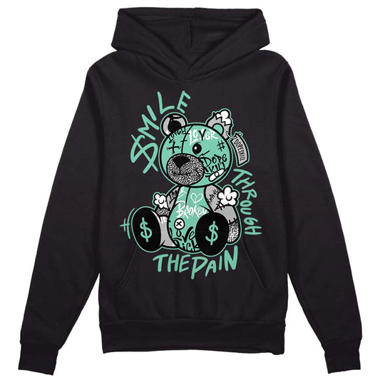 Green Glow 3s DopeSkill Hoodie Sweatshirt Smile Through The Pain Graphic