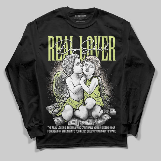 Luminous Green 5s DopeSkill Long Sleeve T-Shirt Real Lover Graphic