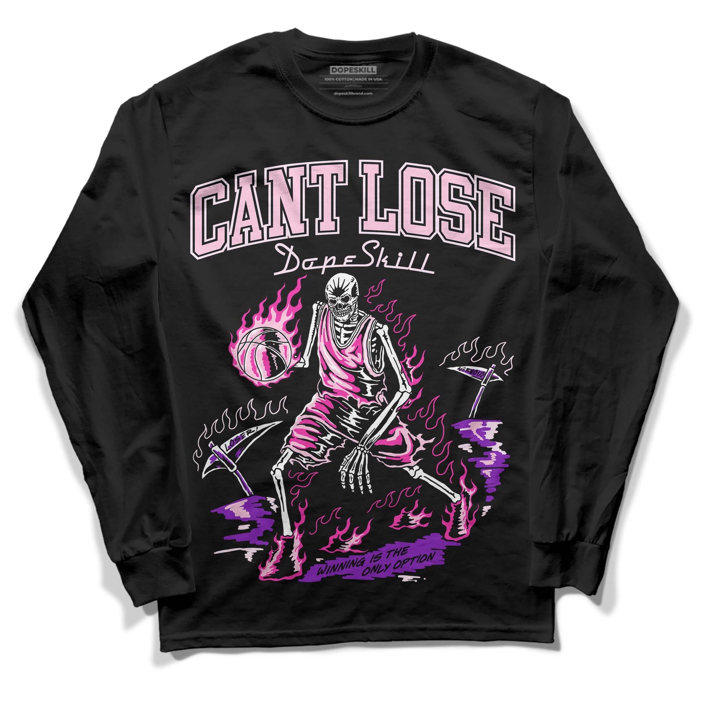 Triple Pink Dunk Low DopeSkill Long Sleeve T-Shirt Cant Lose Graphic