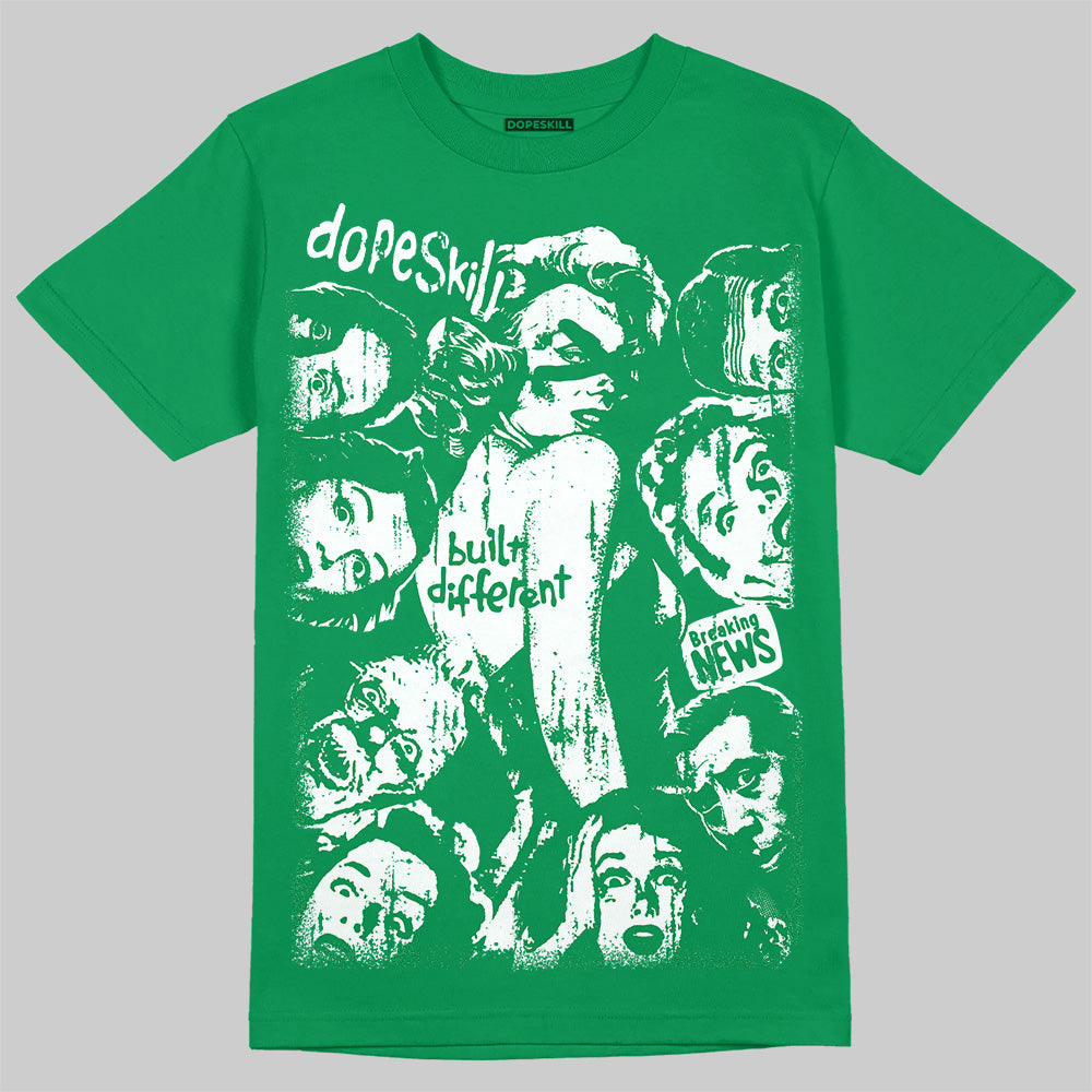 Green Collection DopeSkill T-Shirt Built Different Graphic