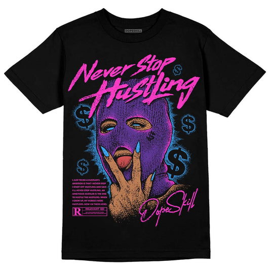 PURPLE Collection DopeSkill T-Shirt Never Stop Hustling Graphic