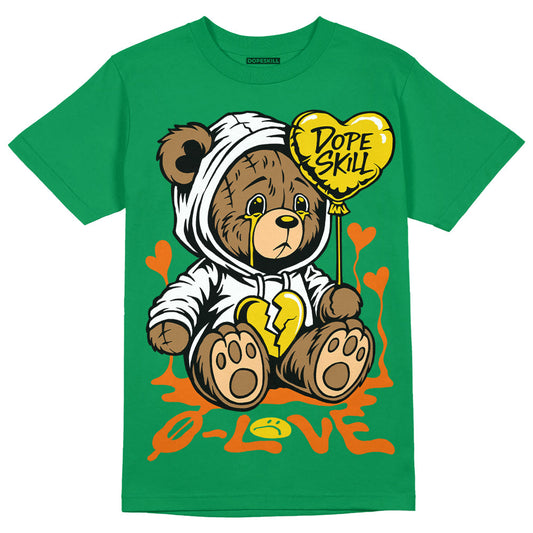 Green Collection DopeSkill Green T-shirt Broken Bear Graphic