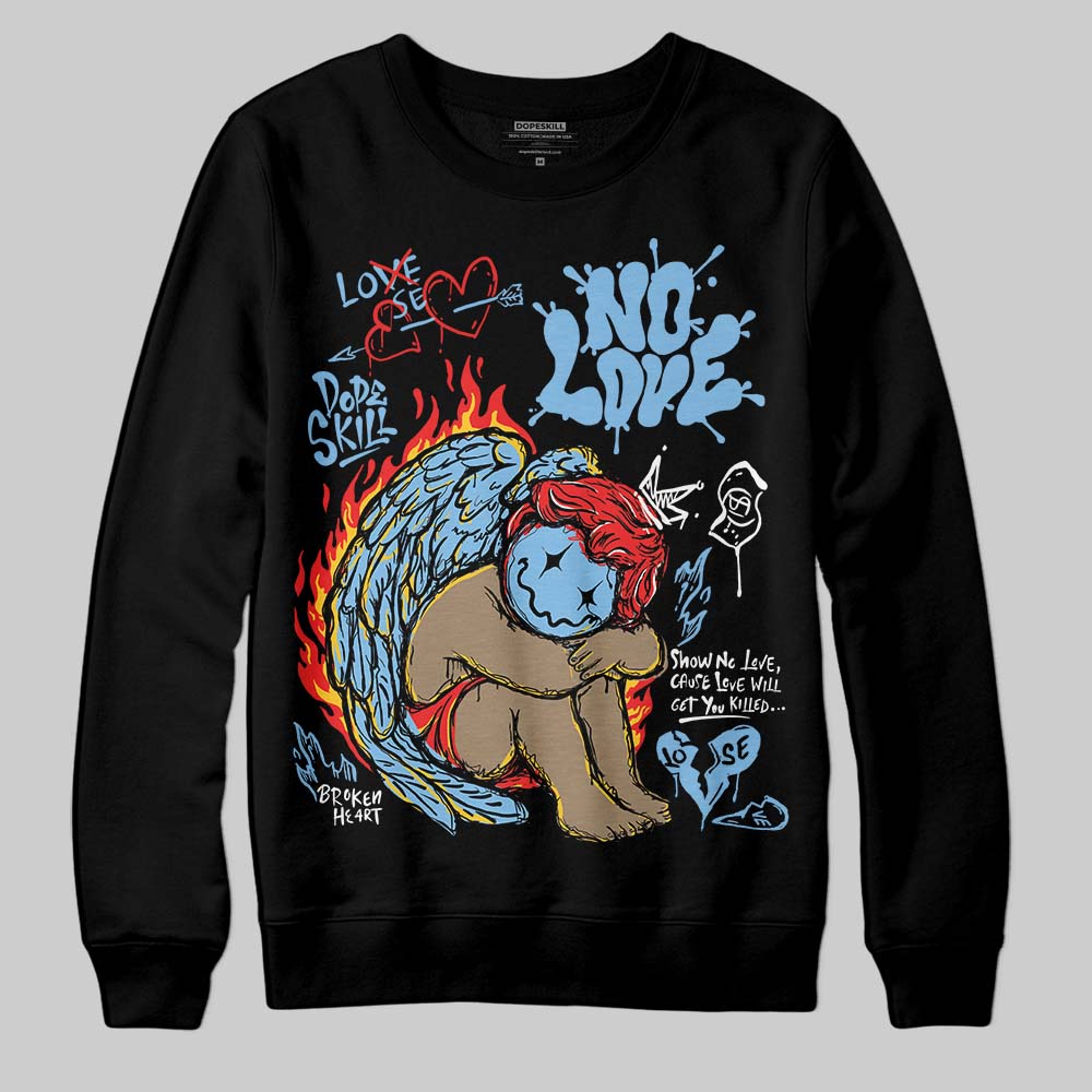 University Blue Collection DopeSkill Sweatshirt No Love Graphic