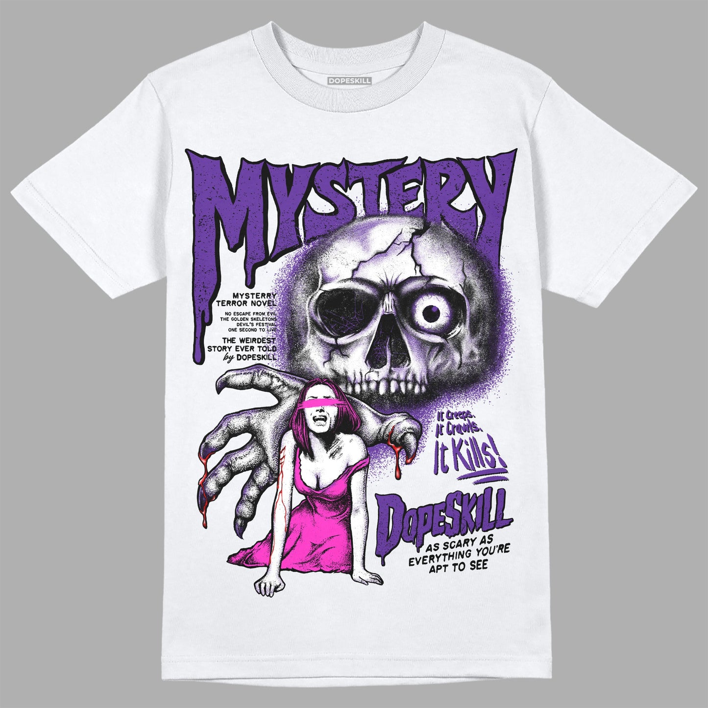 PURPLE Collection DopeSkill T-Shirt Mystery Ghostly Grasp Graphic