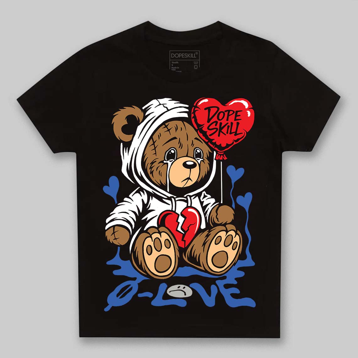 Lucky Shorts 3s DopeSkill Toddler Kids T-shirt Broken Bear Graphic