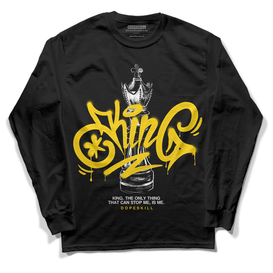 Yellow Ochre 6s DopeSkill Long Sleeve T-Shirt King Chess Graphic