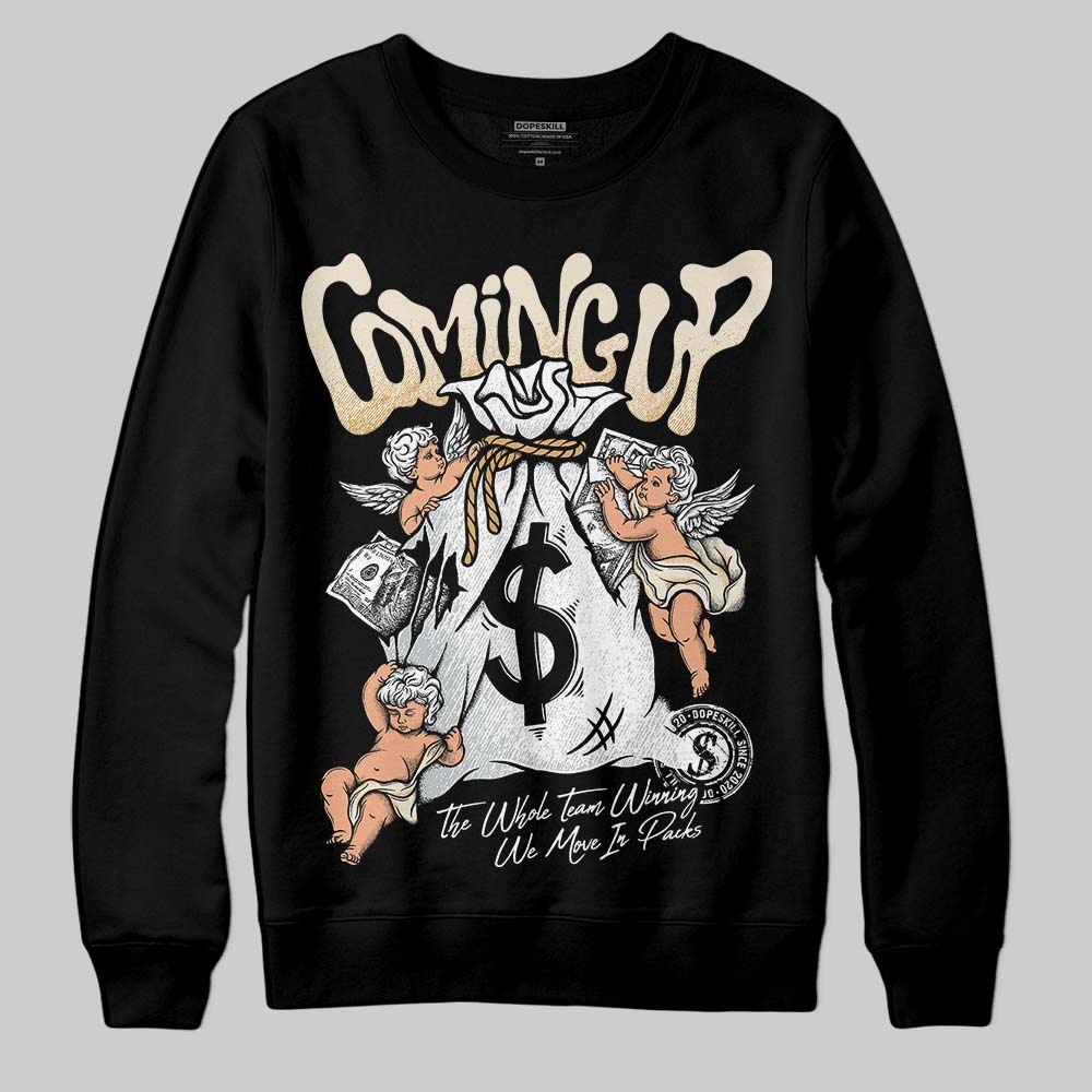 Reverse Metallic 5s DopeSkill Sweatshirt Money Bag Coming Up Graphic