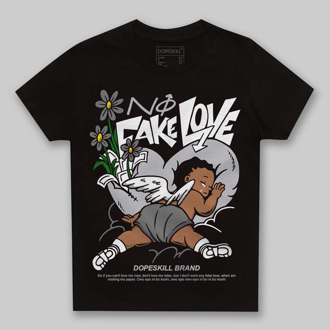 Grey Collection DopeSkill Toddler Kids T-shirt No Fake Love Graphic