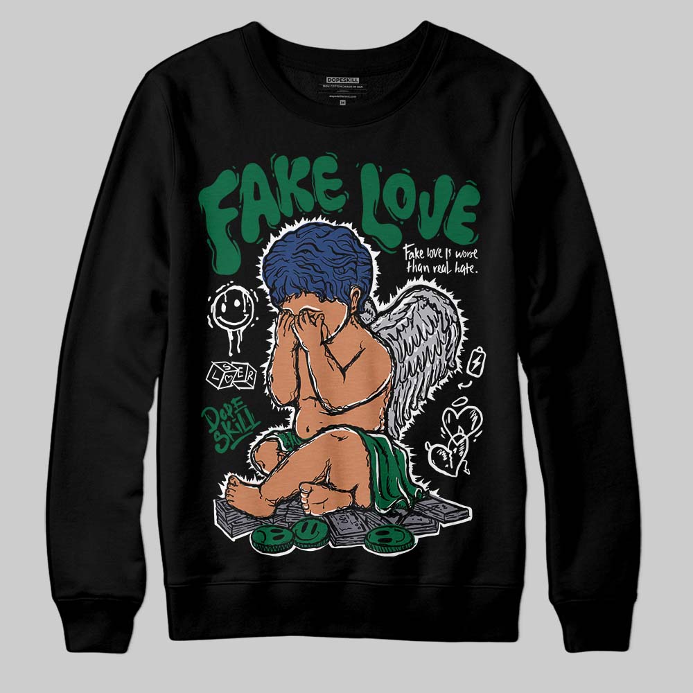 GT-2160 Shamrock Green DopeSkill Sweatshirt False Love Graphic