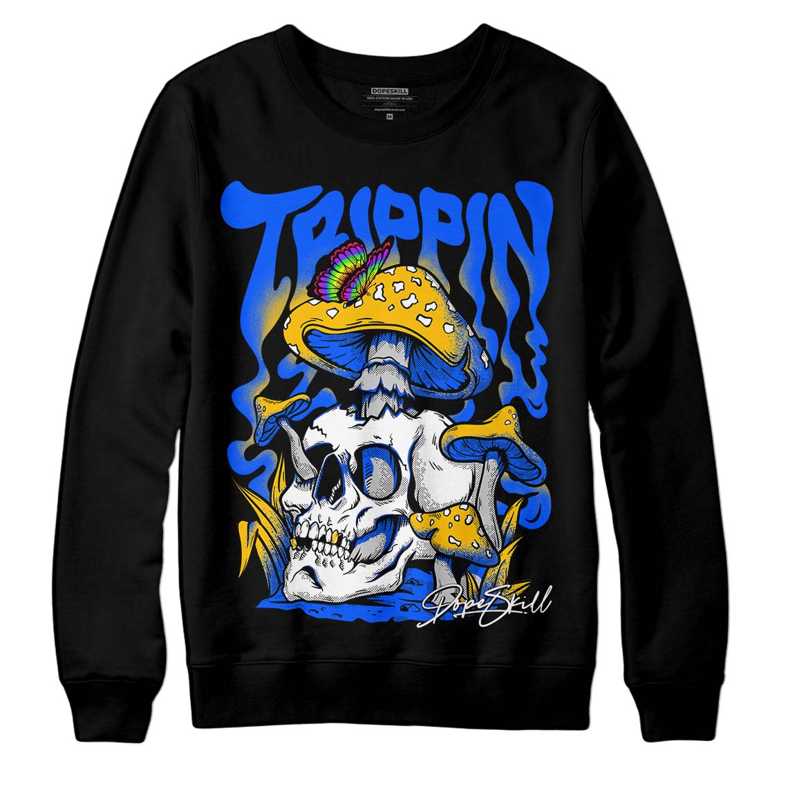 Royal Blue Collection DopeSkill Sweatshirt Trippin Graphic