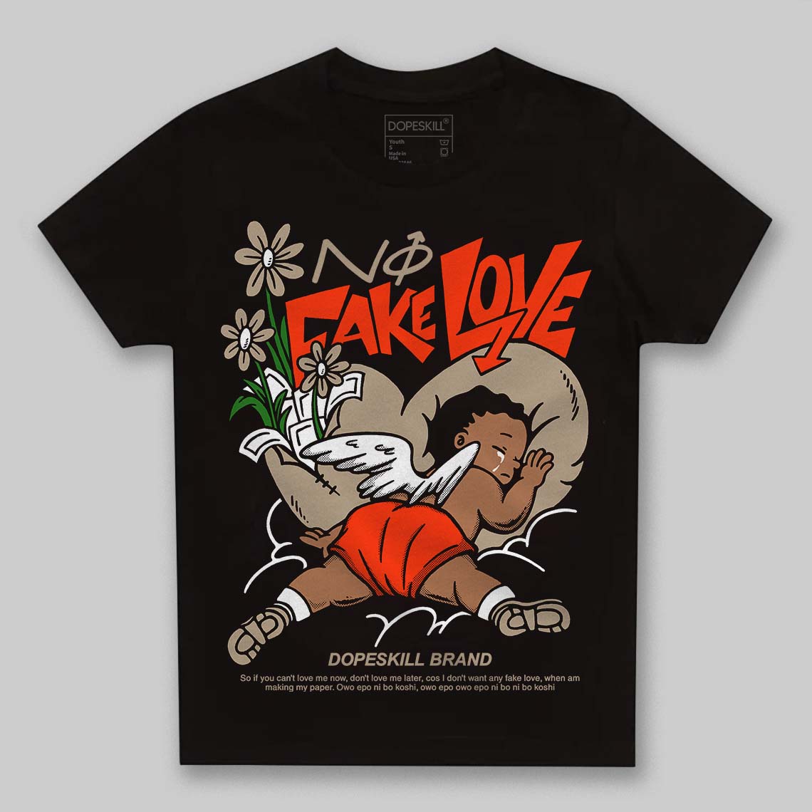 Latte 1s DopeSkill Toddler Kids T-shirt No Fake Love Graphic