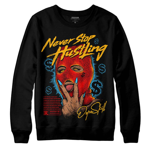 Red Collection DopeSkill Sweatshirt Never Stop Hustling Graphic