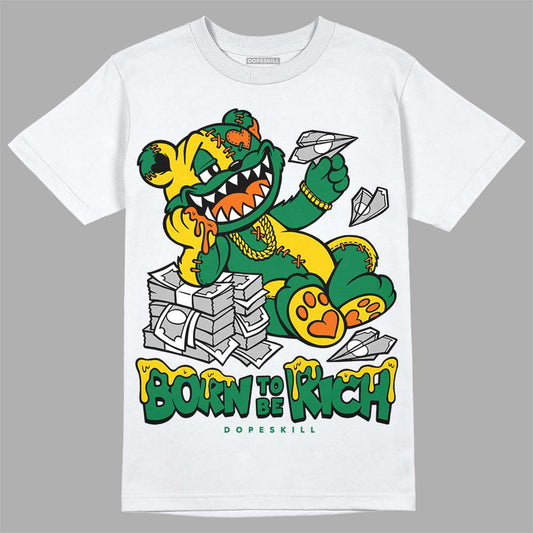 Green Collection DopeSkill T-Shirt Born To Be Rich Graphic