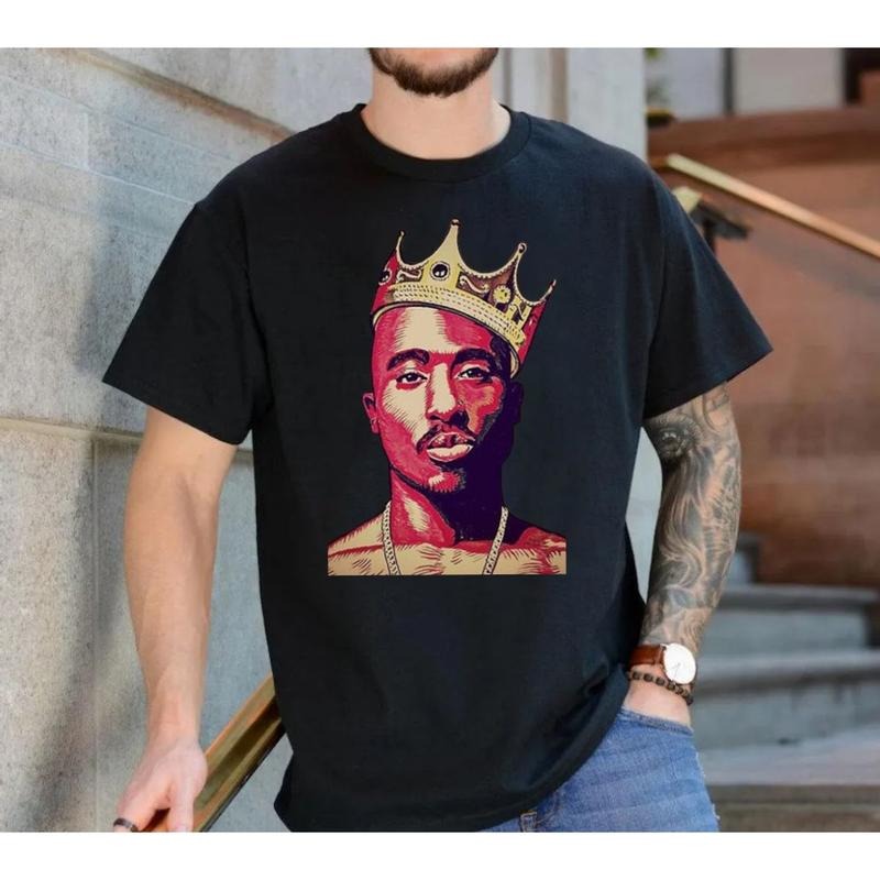 2pac 90s Hip Hop Tshirt, 2pac Fan Gift, Rapper Lover, Hip Hop Music Shirt, Gift For Fan, Unisex Short Sleeve...