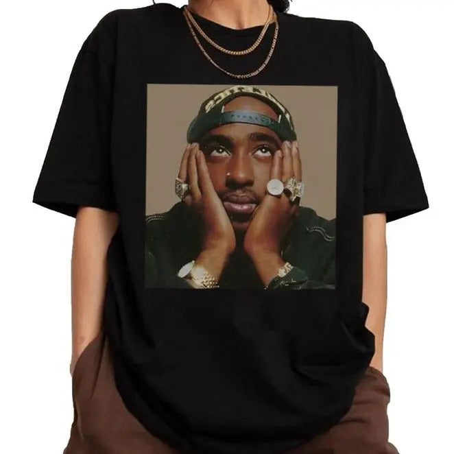 2pac 90s Shirt, 90s Bootleg Tupac Tshirt, Rapper Shirt, Hip Hop Legends Tee, Rapper Merch, Unisex Short Sleeve Tee...