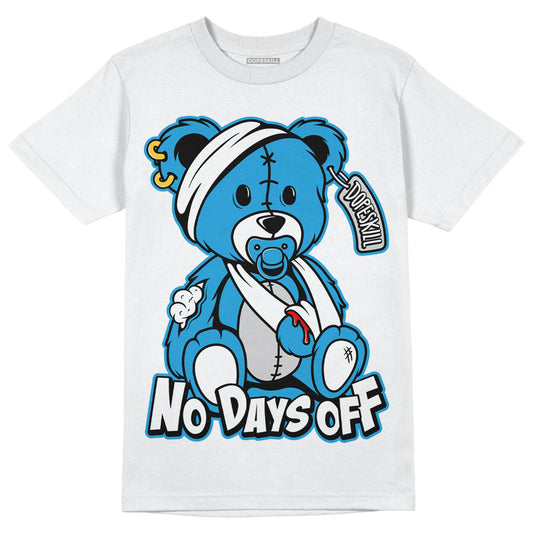 Military Blue 4s DopeSkill T-Shirt Hurt Bear Graphic