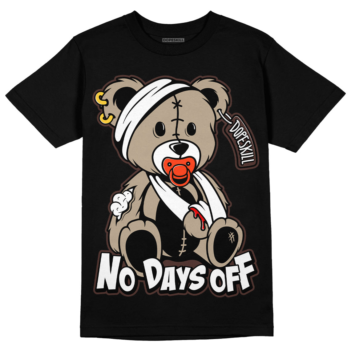 Latte 1s DopeSkill T-Shirt Hurt Bear Graphic