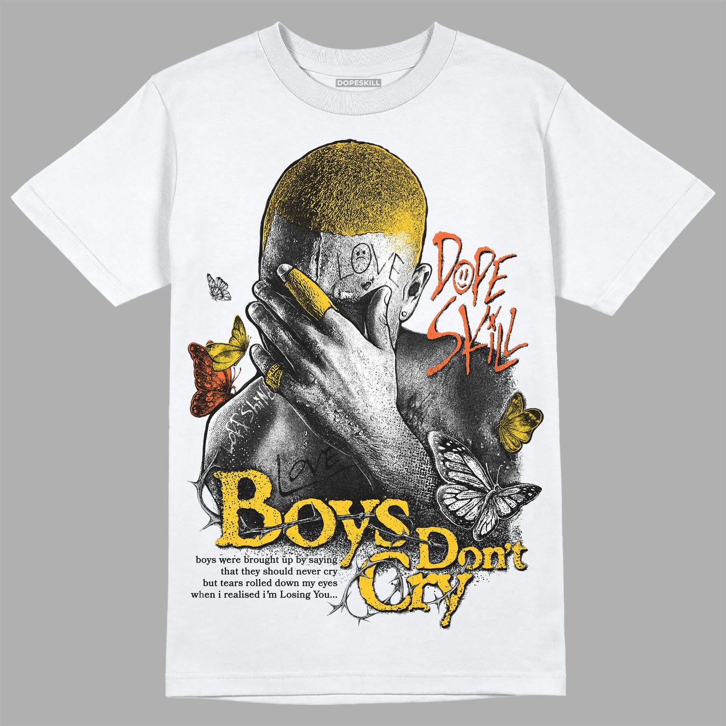 Yellow Collection DopeSkill T-Shirt Boys Don't Cry Graphic