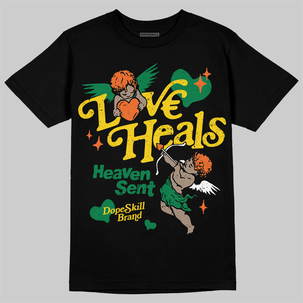 Green Collection DopeSkill T-Shirt New Love Heals Graphic