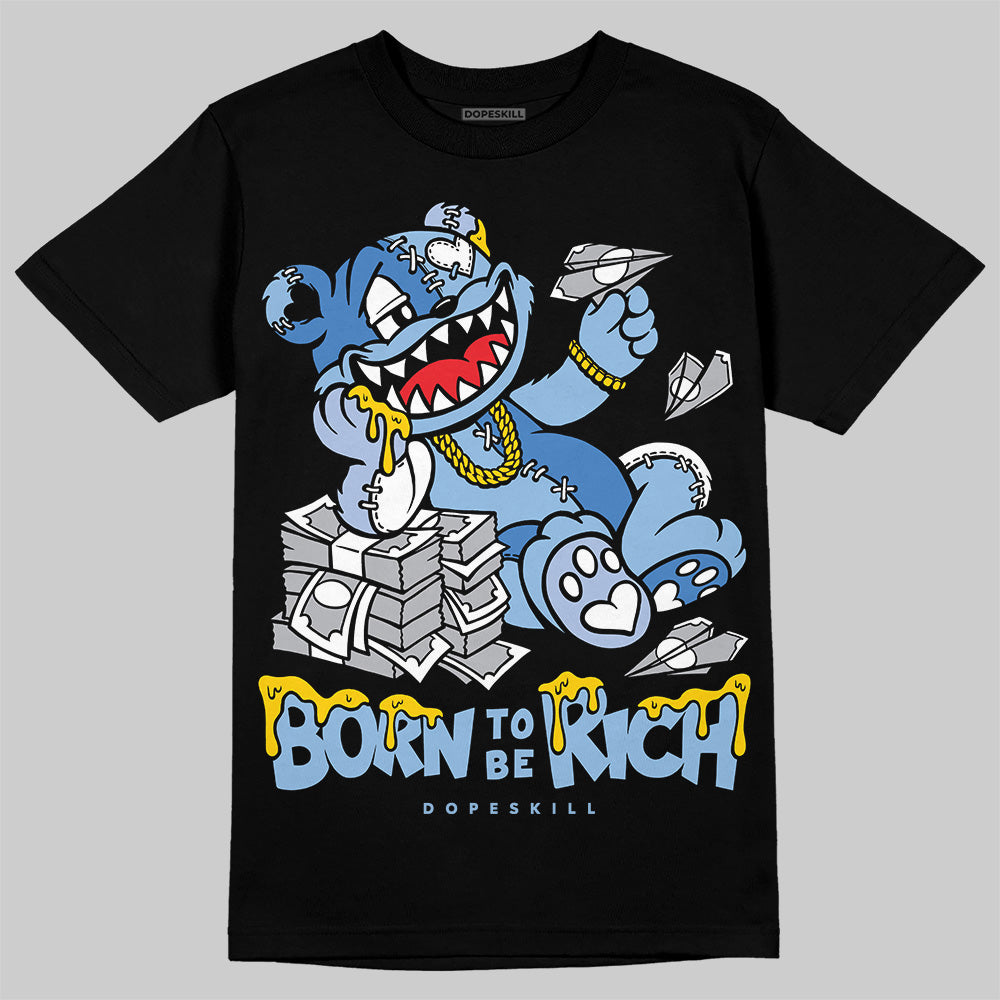 Women's Runner Sneaker Light Blue DopeSkill T-Shirt Born To Be Rich Graphic