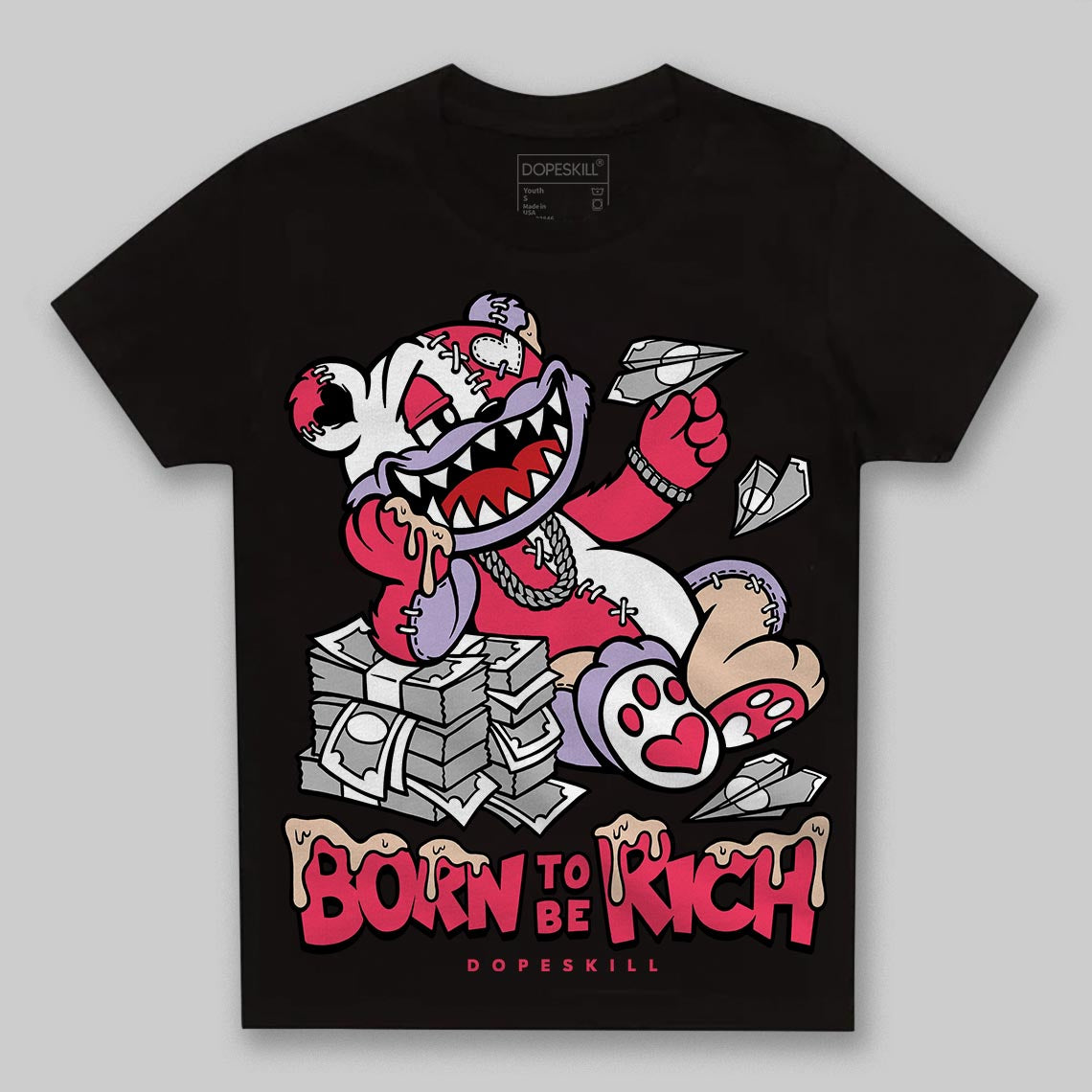 Peanut Butter Jelly 5s DopeSkill Toddler Kids T-shirt Born To Be Rich Graphic