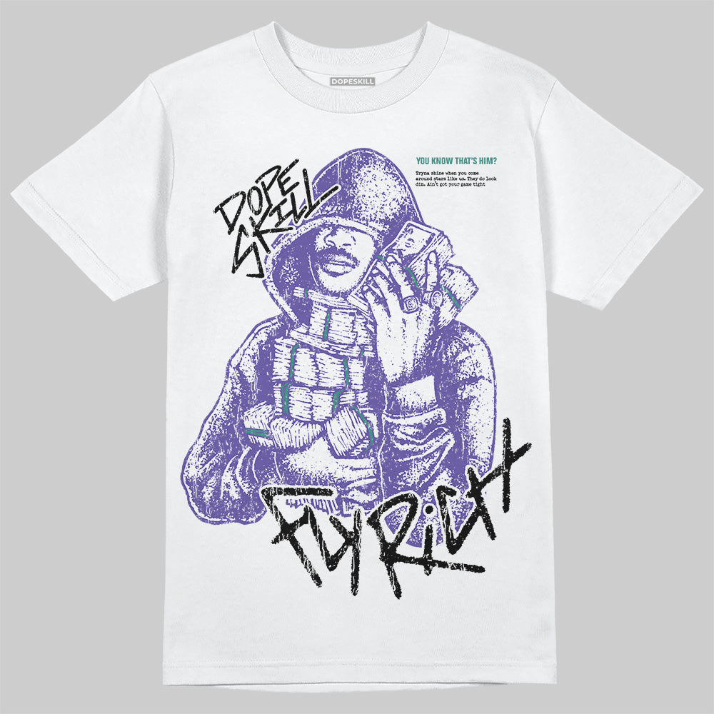 Grape 5s DopeSkill T-Shirt Fly Rich Graphic