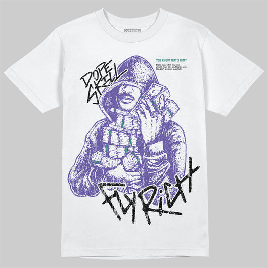 Grape 5s DopeSkill T-Shirt Fly Rich Graphic