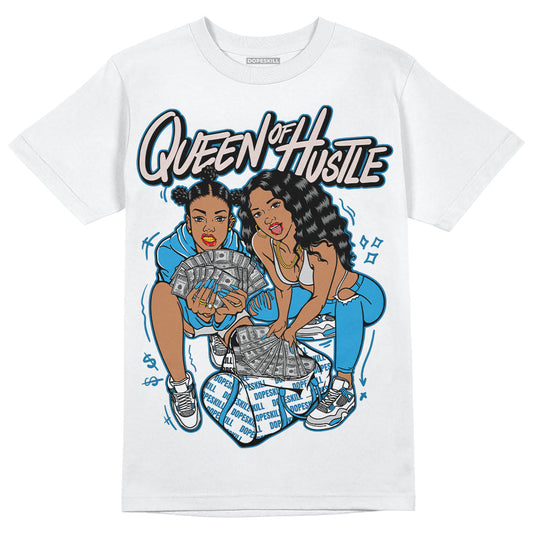 Military Blue 4s DopeSkill T-Shirt Queen Of Hustle Graphic