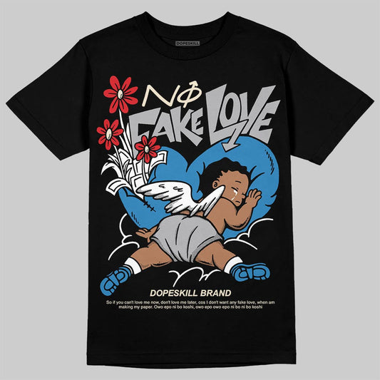 Rare Air 3s DopeSkill T-Shirt No Fake Love Graphic