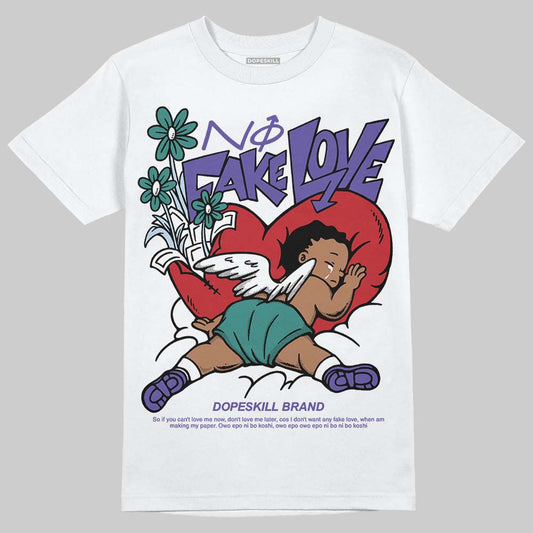 Grape 5s DopeSkill T-Shirt No Fake Love Graphic