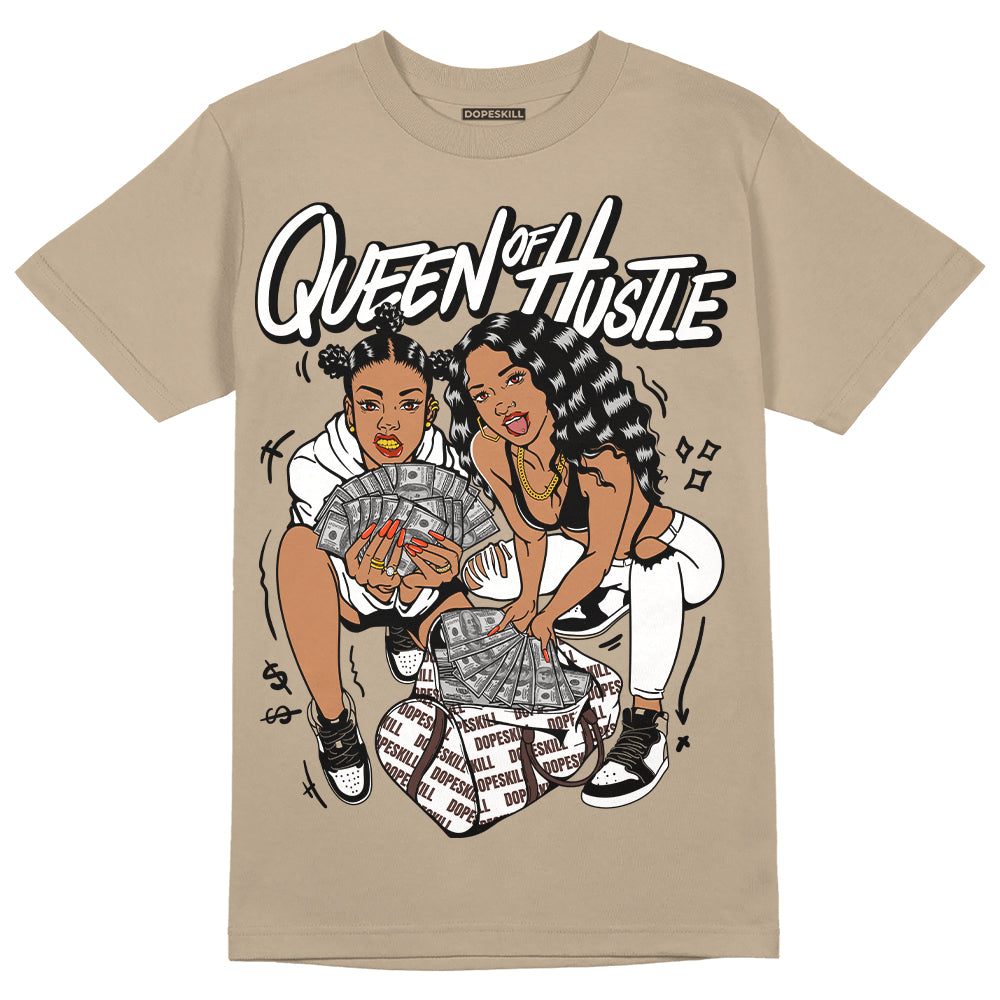 Latte 1s DopeSkill Medium Brown T-shirt Queen Of Hustle Graphic