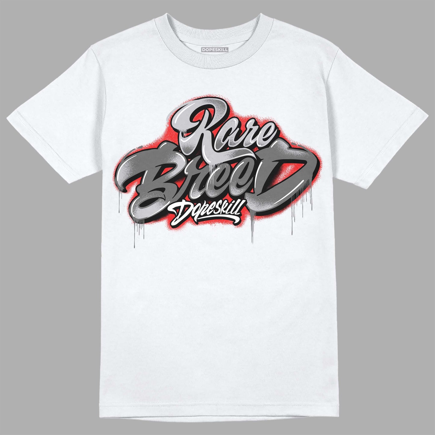Grey Collection DopeSkill T-Shirt Rare Breed Type Graphic