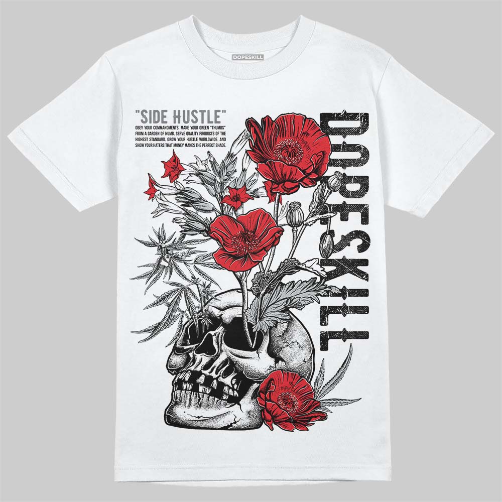 Wolf Grey 12s DopeSkill T-Shirt Side Hustle Graphic
