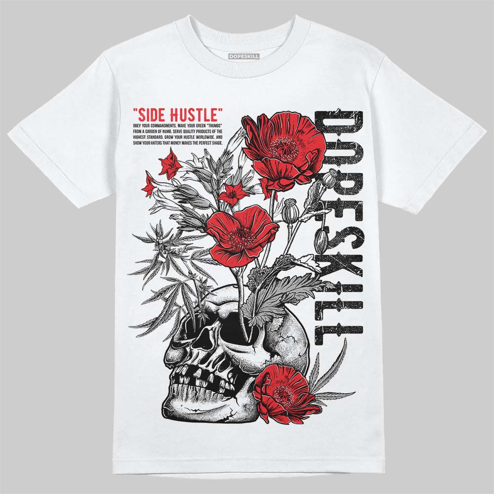 White Thunder 4s DopeSkill T-Shirt Side Hustle Graphic