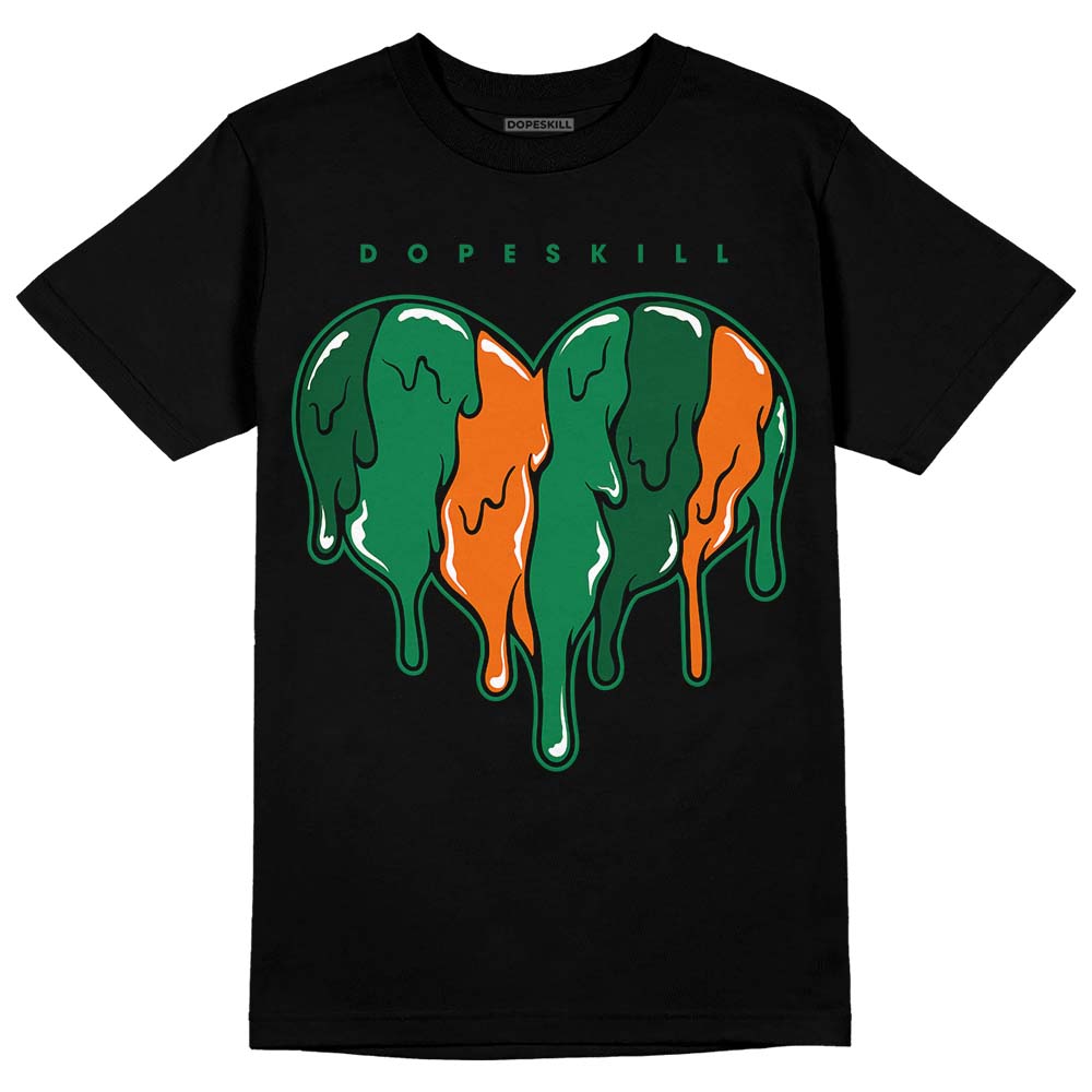 Green Collection DopeSkill T-Shirt Slime Drip Heart Graphic