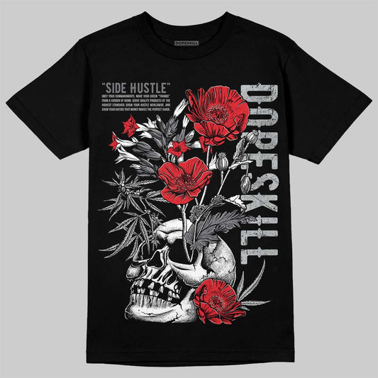 Wolf Grey 12s DopeSkill T-Shirt Side Hustle Graphic