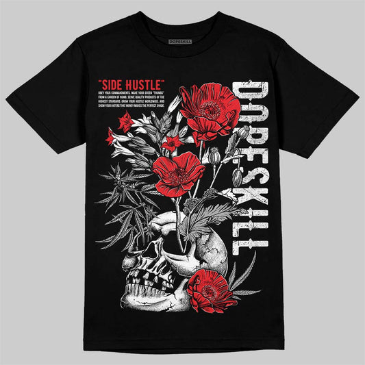 White Thunder 4s DopeSkill T-Shirt Side Hustle Graphic