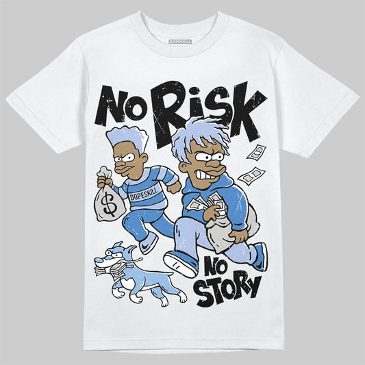 Women's Runner Sneaker Light Blue DopeSkill T-Shirt No Risk No Story Graphic