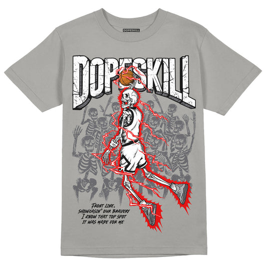 Wet Cement 4s DopeSkill Grey T-shirt Thunder Dunk Graphic