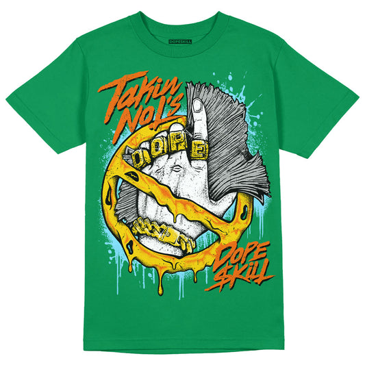 Green Collection DopeSkill Green T-shirt Takin No L's Graphic