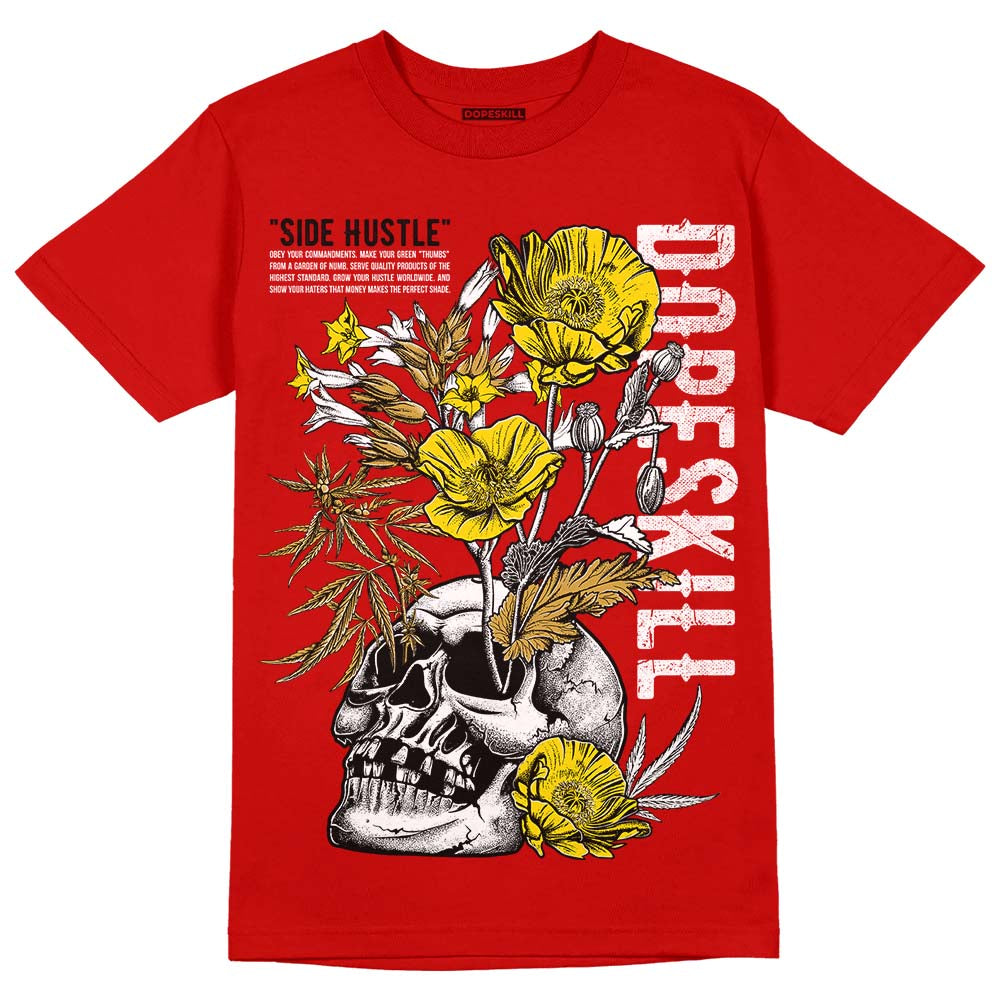 Red Collection DopeSkill Red T-shirt Side Hustle Graphic