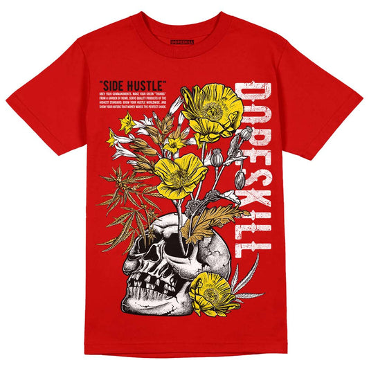 Red Collection DopeSkill Red T-shirt Side Hustle Graphic