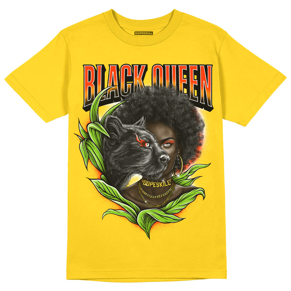 Yellow Ochre 6s DopeSkill Yellow T-shirt New Black Queen Graphic