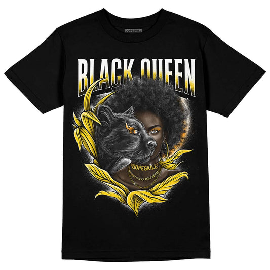 Yellow Ochre 6s DopeSkill T-Shirt New Black Queen Graphic