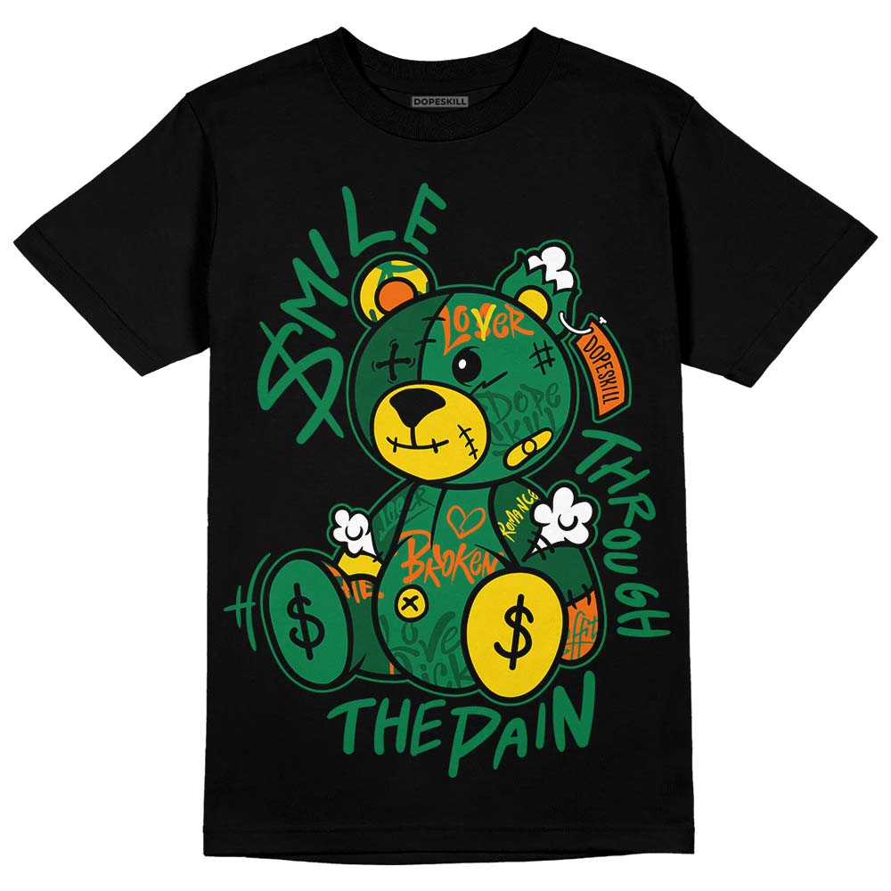 Green Collection DopeSkill T-Shirt Smile Through The Pain Graphic