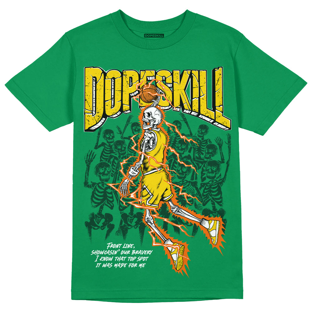 Green Collection DopeSkill Green T-shirt Thunder Dunk Graphic